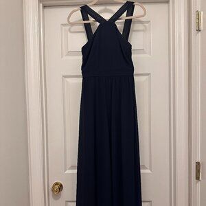 Air of Romance Navy Blue Maxi Dress